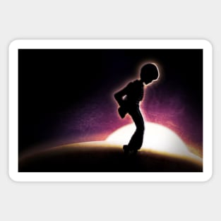 Moonwalking On The Moon Sticker